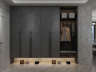 现代简约风步入式衣帽间