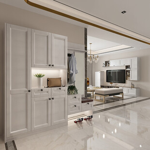 现代简约风格客厅与收纳柜