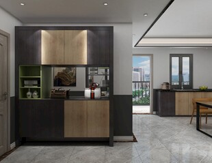 现代简约风格开放式厨房