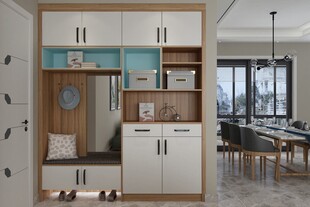 现代简约风客厅收纳柜