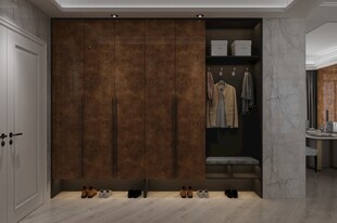 现代风格木质入户玄关设计