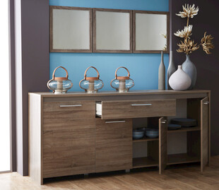 现代简约风格木质玄关柜