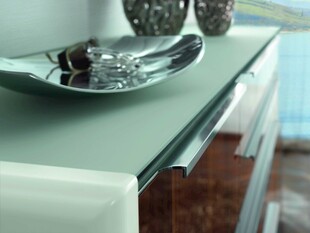 现代简约玻璃茶几摆件