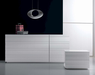 现代简约风格白色储物柜