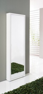 简约白色落地全身镜