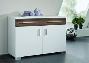 现代简约风格白色储物柜