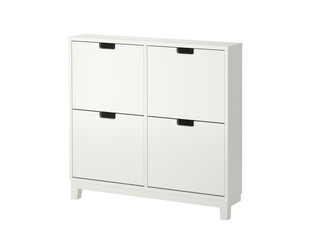 白色四门简约储物柜