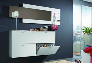 现代简约风格白色浴室柜