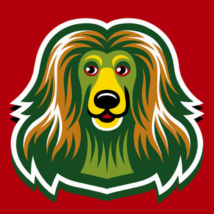 长毛犬卡通形象