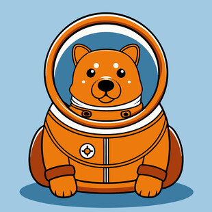 宇航服小狗