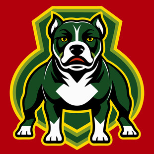 斗牛犬徽章图案