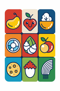 多彩童趣图标集合