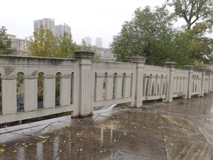 户外石质围栏景观