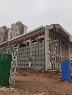 施工现场建筑框架结构