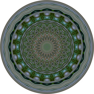 精美圆形花纹图案