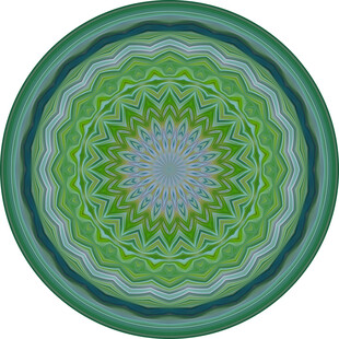 圆形渐变花纹装饰图案