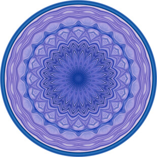 梦幻紫色圆形曼陀罗图案