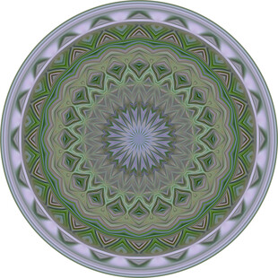 圆形几何图案曼陀罗艺术