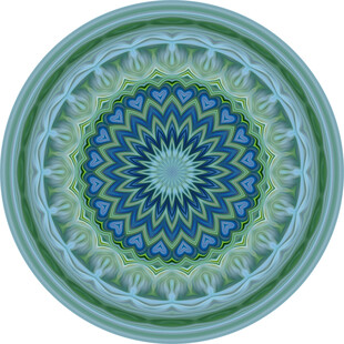 精美圆形曼陀罗图案