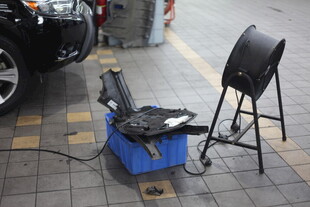 路边维修摊的工具设备