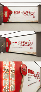 党群服务中心形象墙社区党员风采