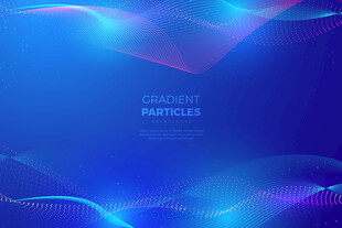 蓝色渐变科技风背景图