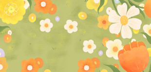 清新花卉图案背景