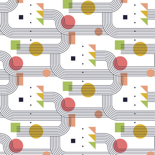 几何图案无缝背景纹理