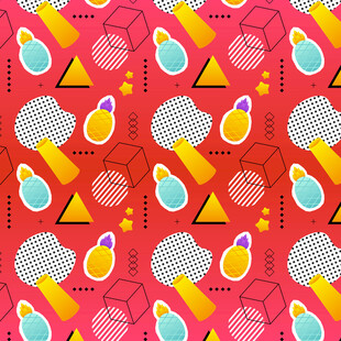 多彩几何图案背景纹理