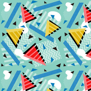 几何图案的多彩抽象背景