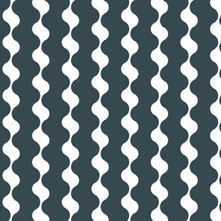 几何黑白波浪纹图案