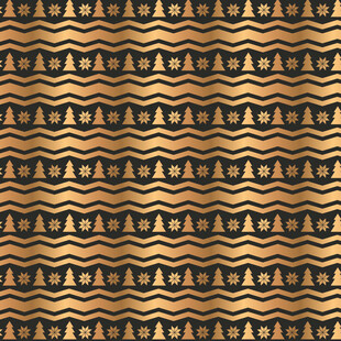 几何波浪金色纹理图案