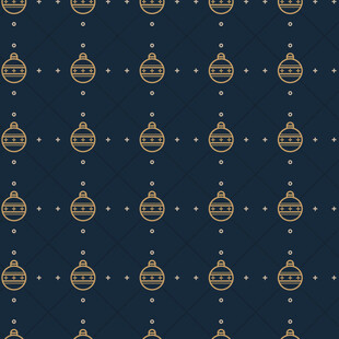 深蓝色底金色装饰图案