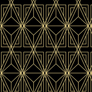 黑金几何线条装饰图案