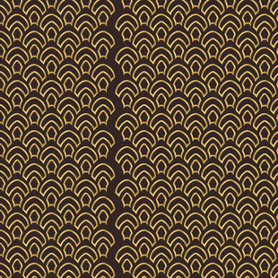 古典波浪纹中式传统图案