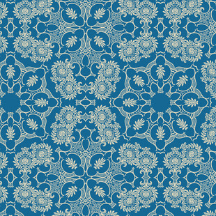 蓝色几何花纹图案背景