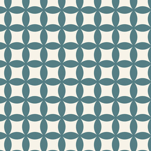 蓝白几何圆形图案纹理