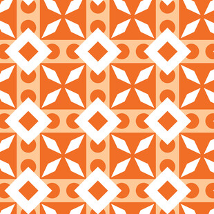 橙色几何图案装饰背景
