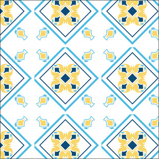 几何花卉图案背景