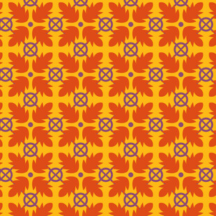 橙黄几何图案背景纹理