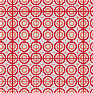 中式传统红底几何图案纹理