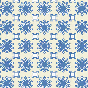 蓝白几何花纹图案背景