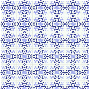 蓝白几何图案无缝背景