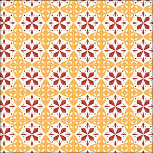 复古几何花卉图案纹理