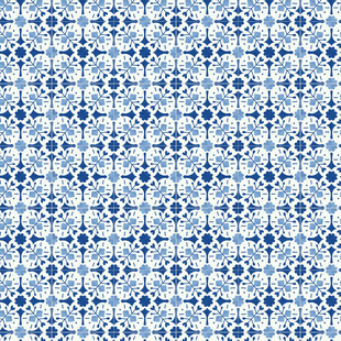 蓝白几何图案无缝背景图