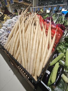 超市货架上的多样新鲜蔬菜