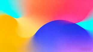 多彩渐变流体抽象背景图