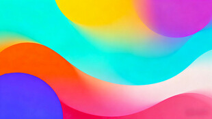 多彩渐变流体抽象背景图