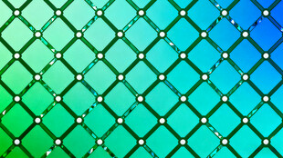 渐变绿蓝网格背景图案