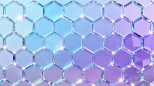 梦幻渐变六边形纹理背景